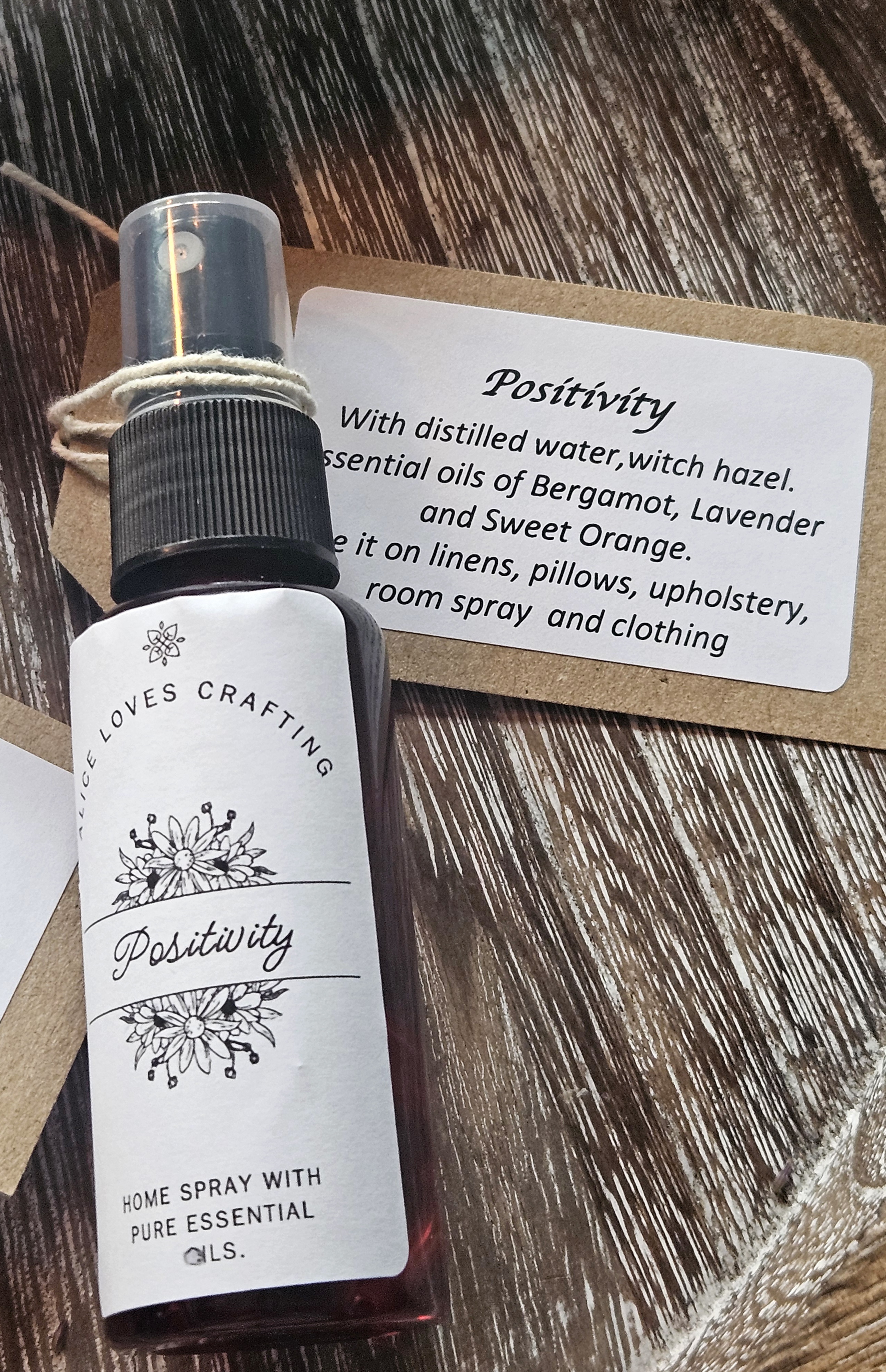 Natural Aromatherapy Room & Linen Spray 30ml travel size