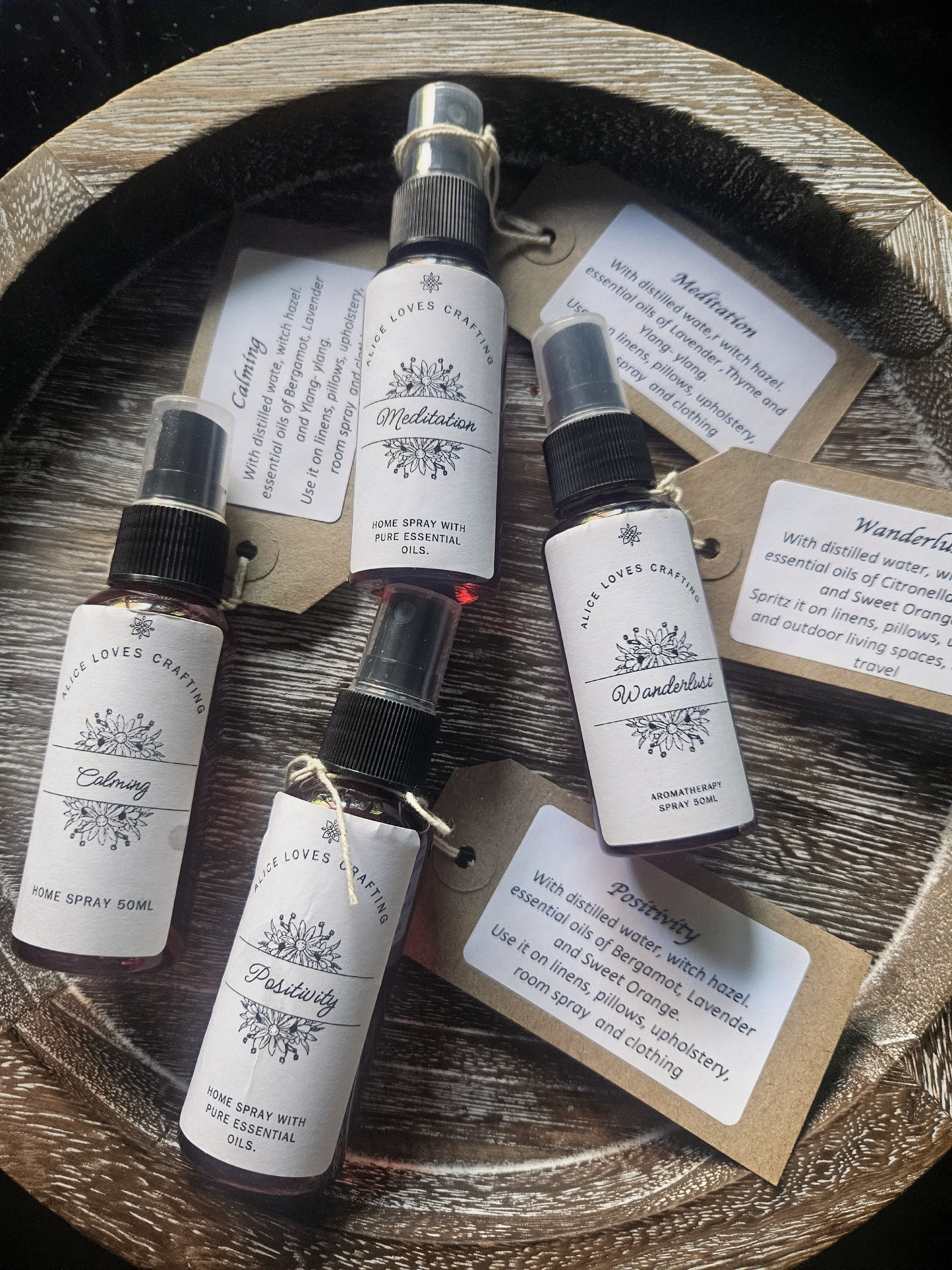 Natural Aromatherapy Room & Linen Spray 30ml travel size