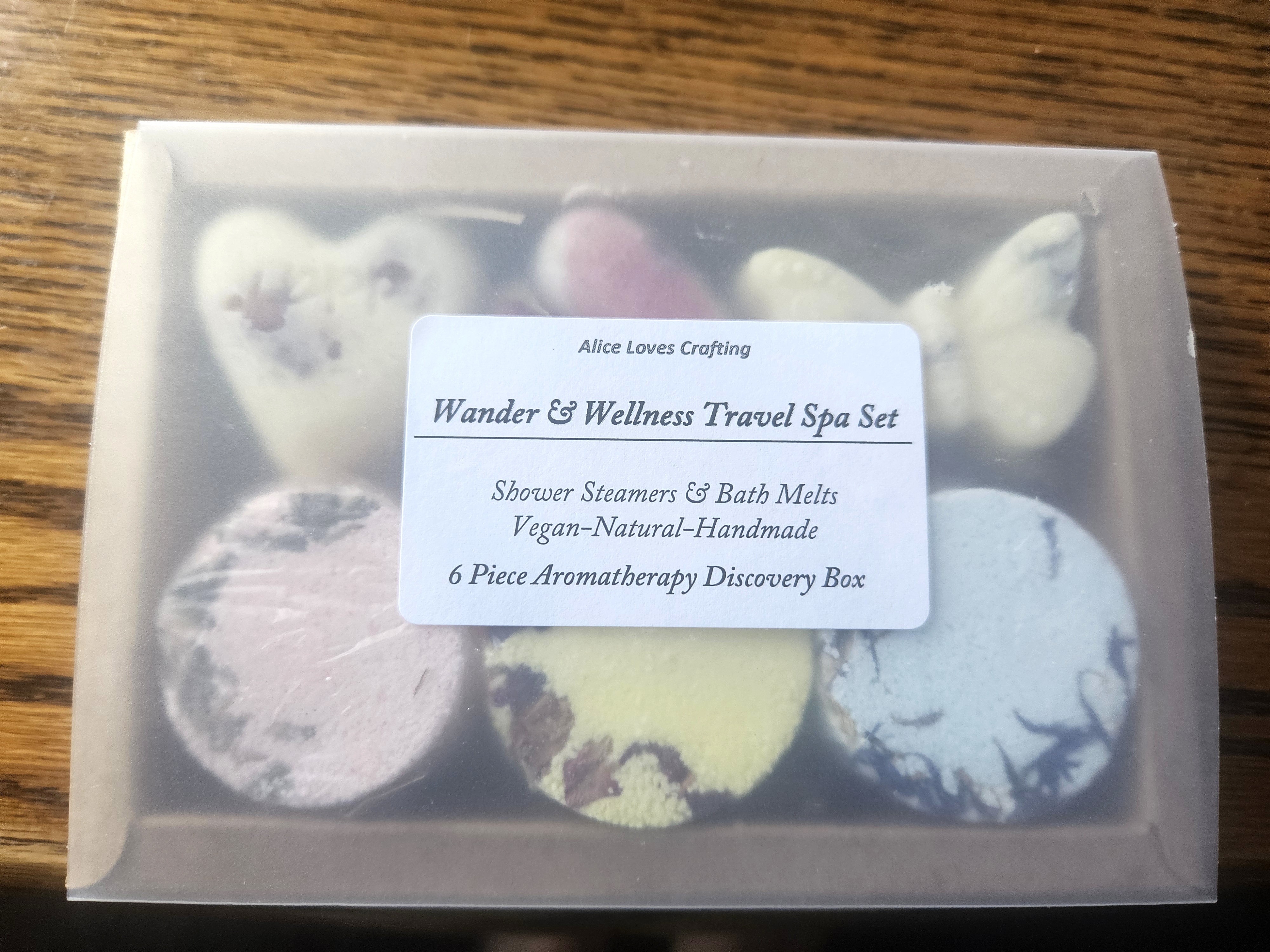Travel Shower Steamer Bath Melt Set: Aromatherapy Discovery Essentials