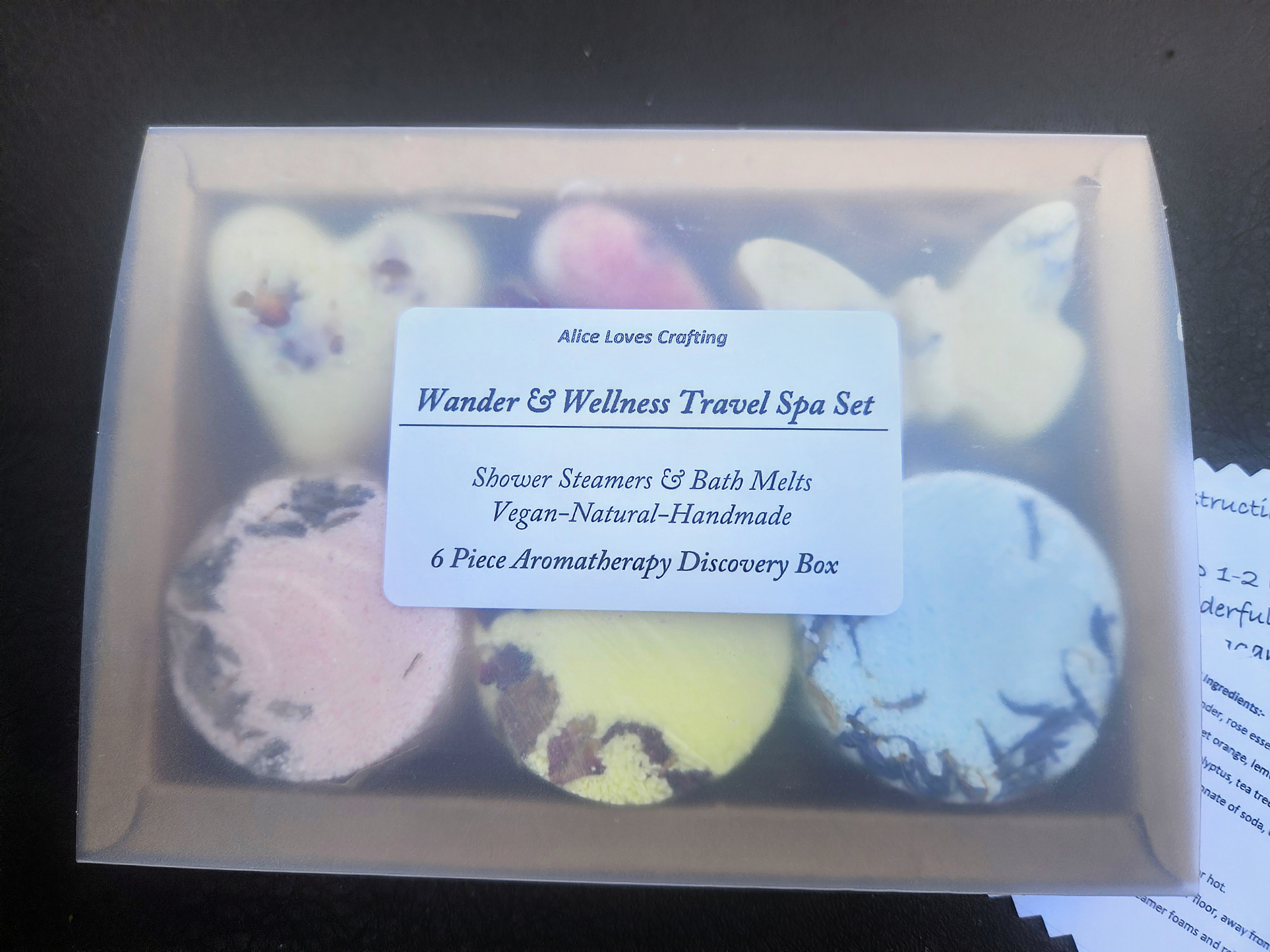 Travel Shower Steamer Bath Melt Set: Aromatherapy Discovery Essentials