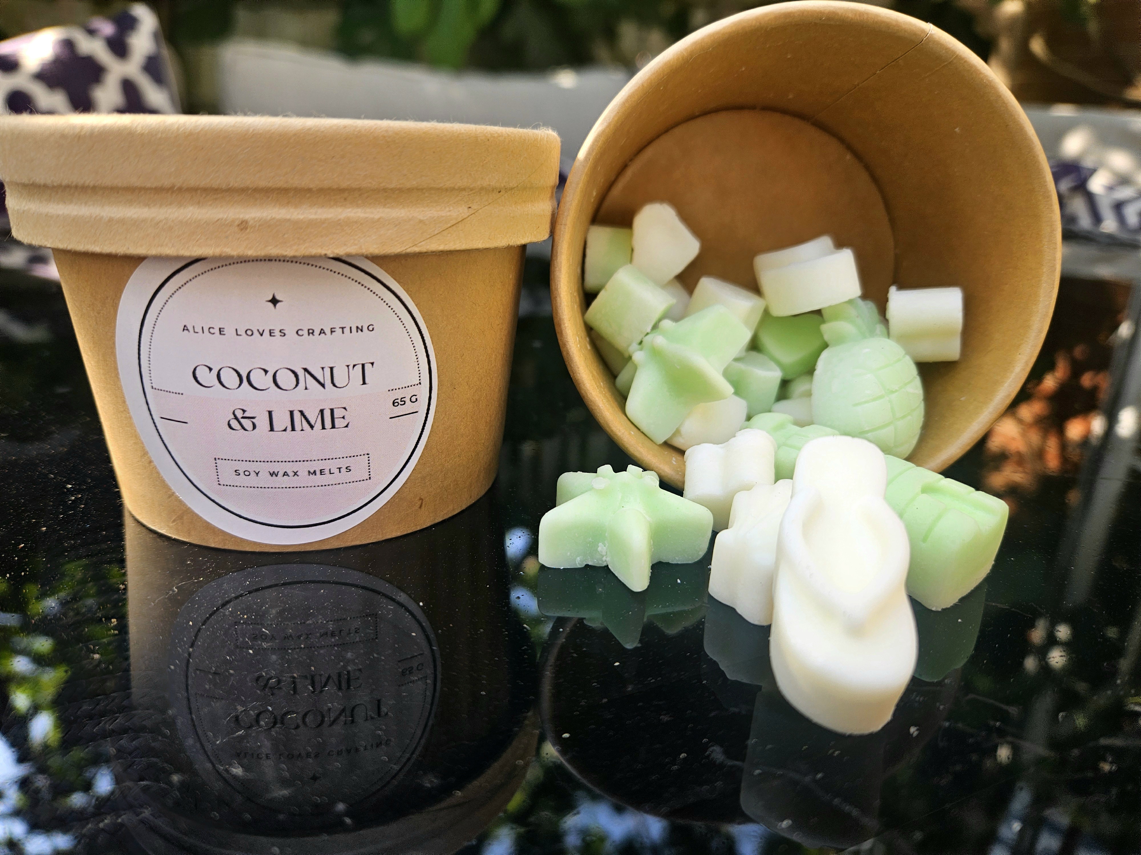 Tropical wax melts: summer scents Vegan soy wax cruelty free