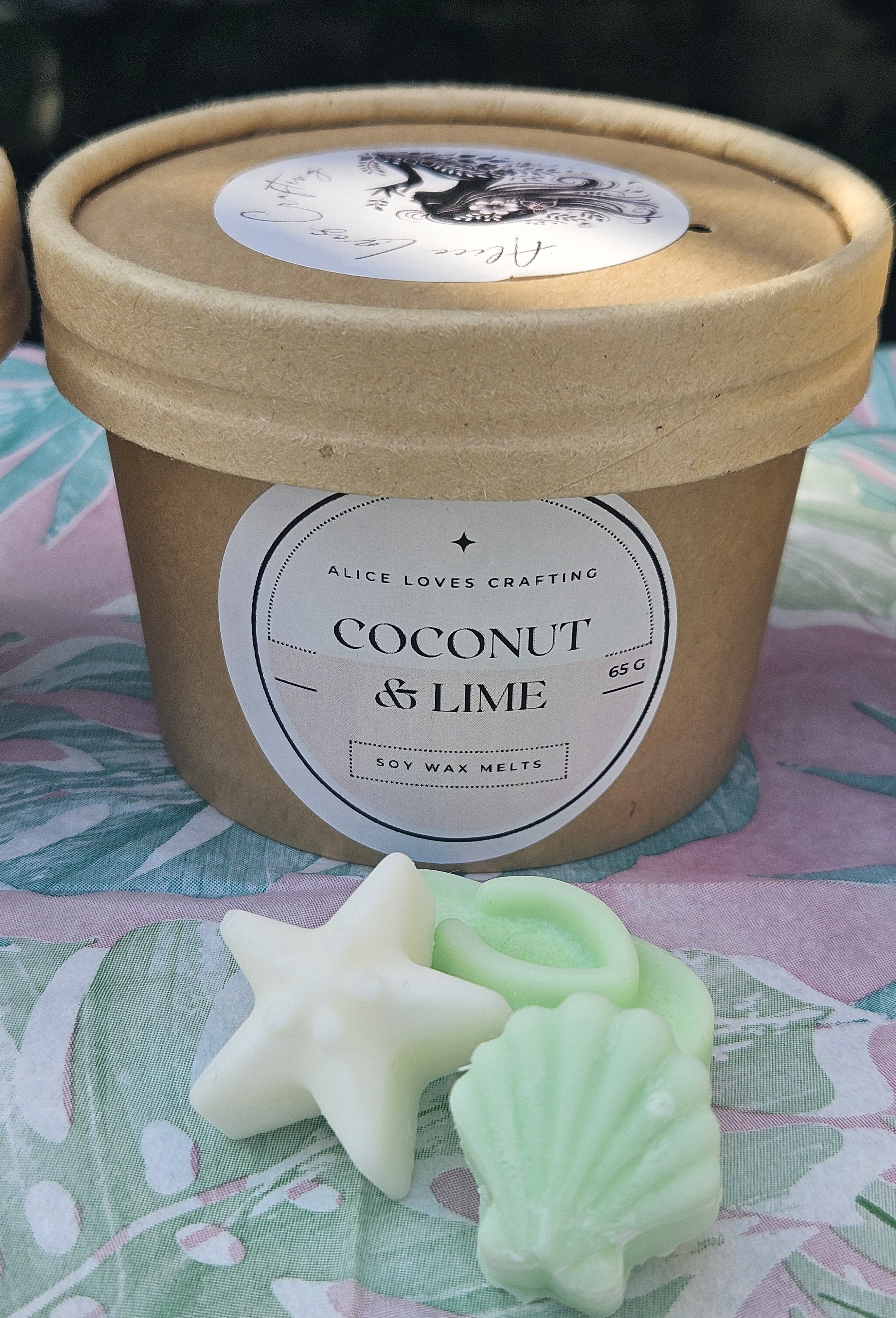 Tropical wax melts: summer scents Vegan soy wax cruelty free