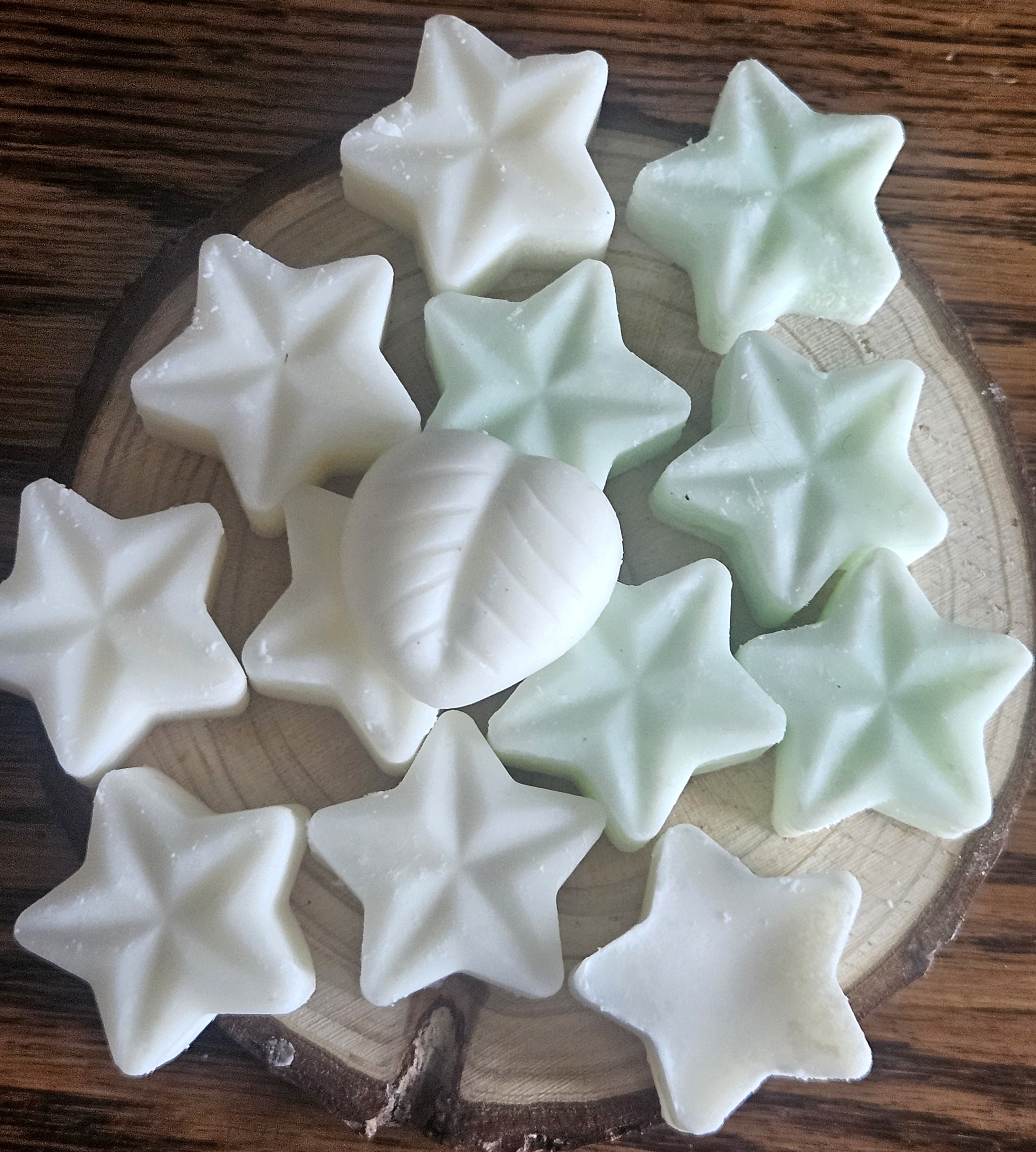 Handmade  Soy Wax Melts, Matcha Glow, Star-shaped, Vegan fragrance