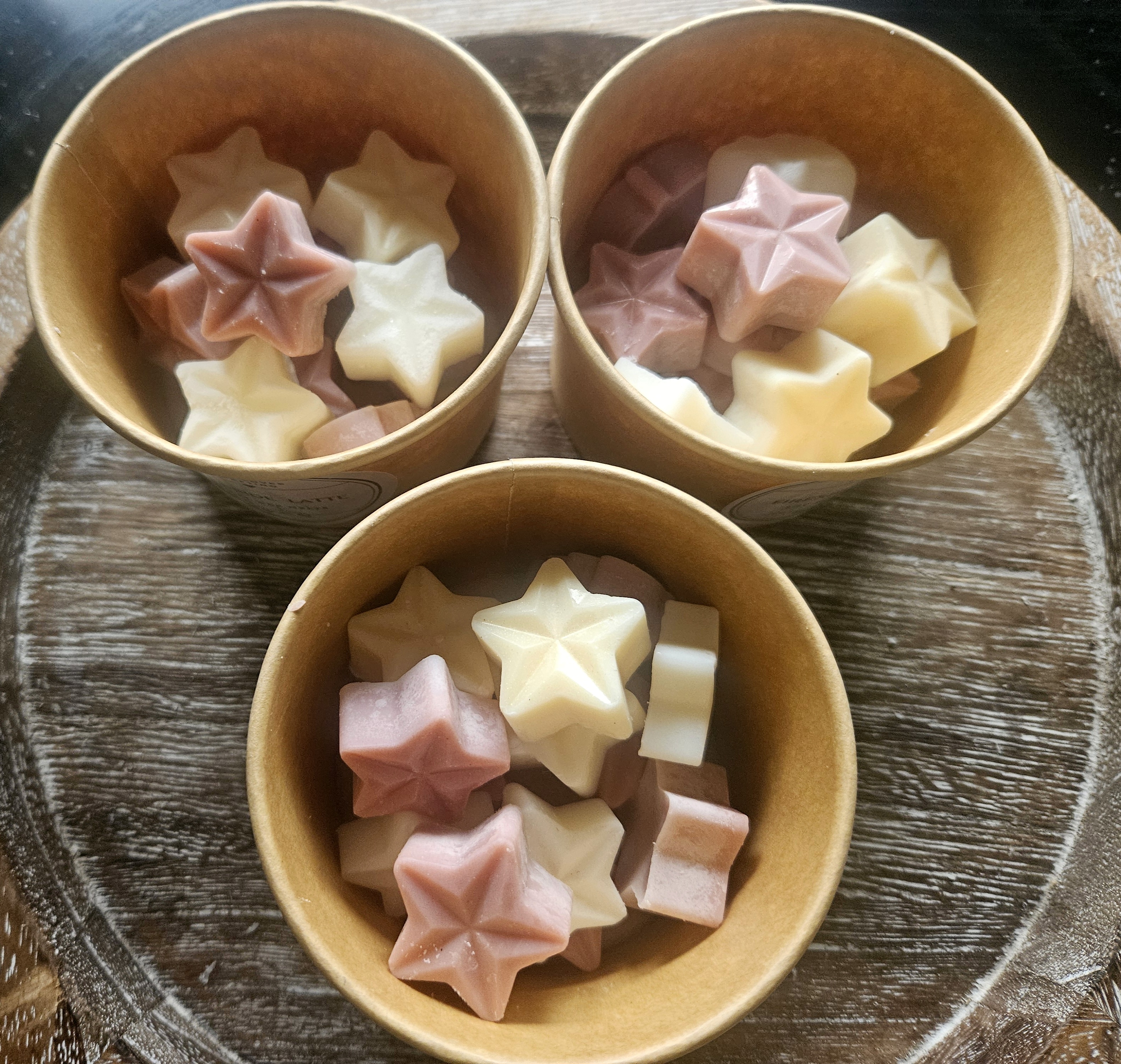 Handmade Soy Wax Melts, Coffee & Vanilla, Star-Shaped, Vegan Fragrance