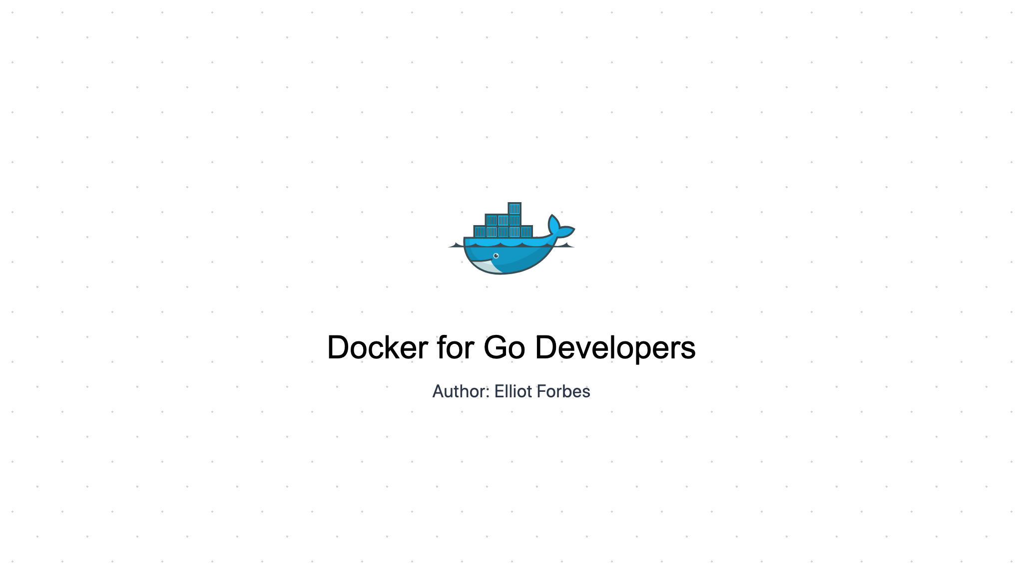 Docker for Go Developers