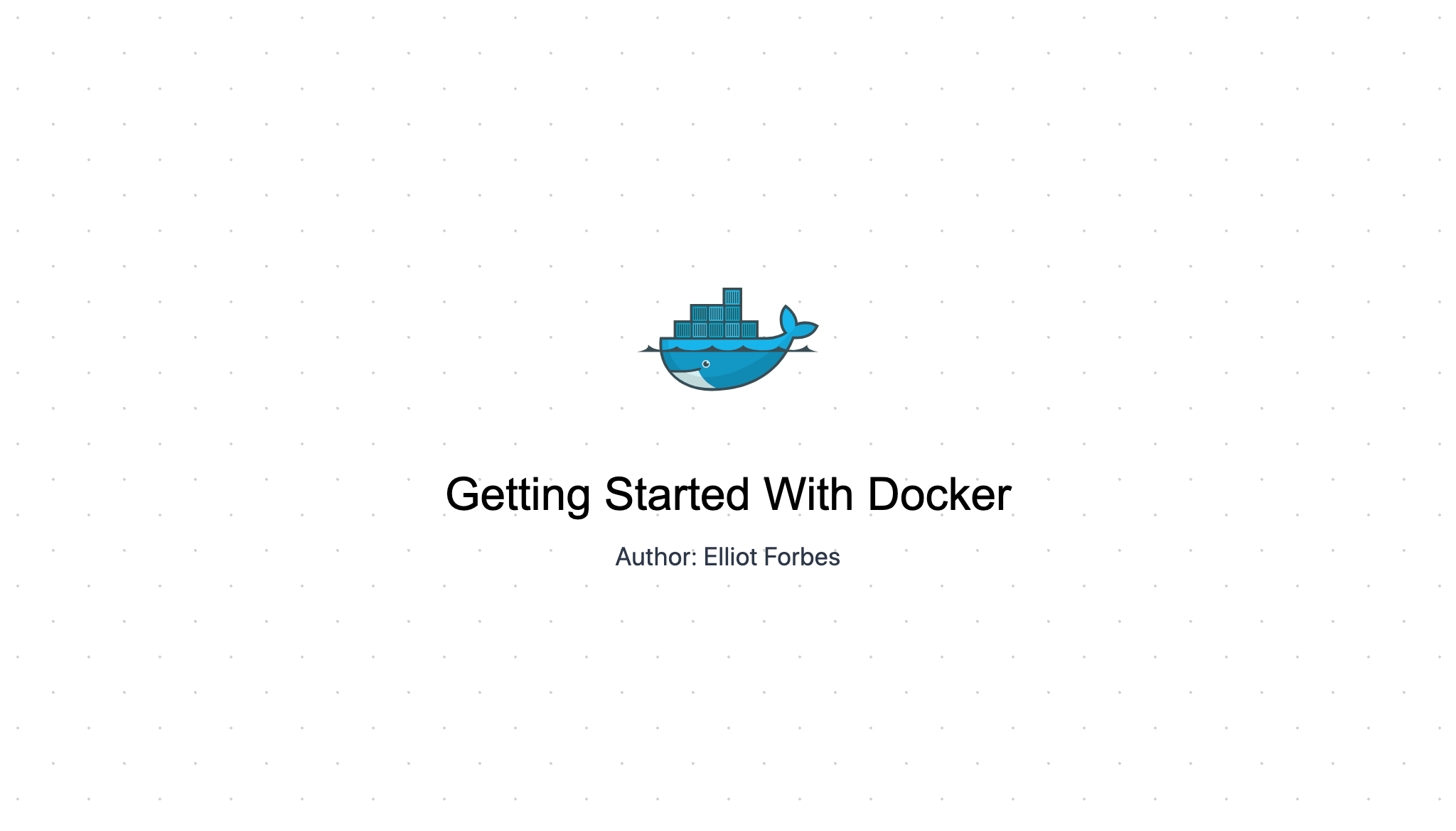 Getting Started With Docker