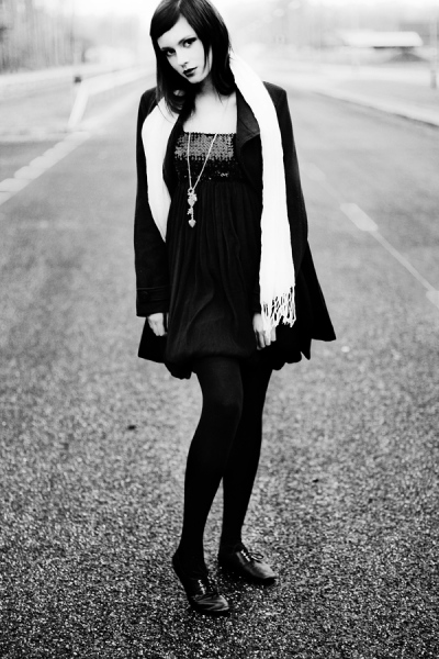 _hanako, b&w, fashion, moda