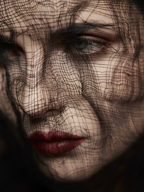 Marita Volodina, alternative, beauty, black, dark, gothic, makeup, model, photomodel, portrait, veil