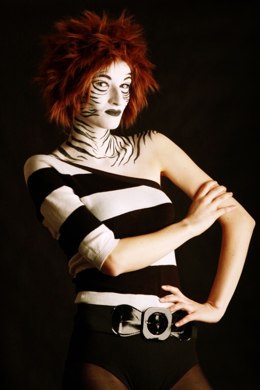 FACE-PAINTING ZEBRA, 