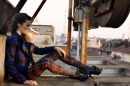 On the roof