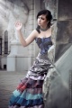 violet dress