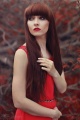 Lady in red