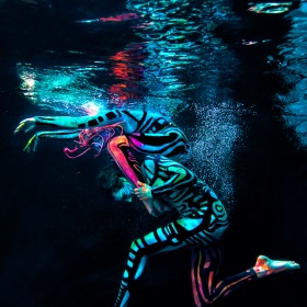 Underwater UV ballet