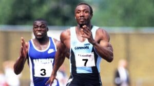 Linford Christie by Mark Shearman