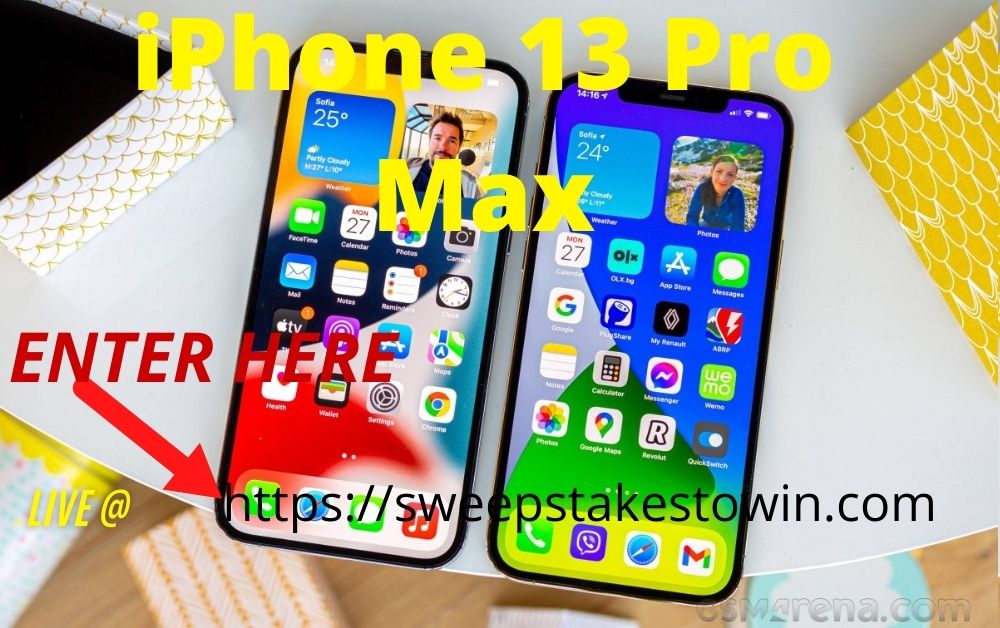 iPhone 13 Pro Max giveaway	