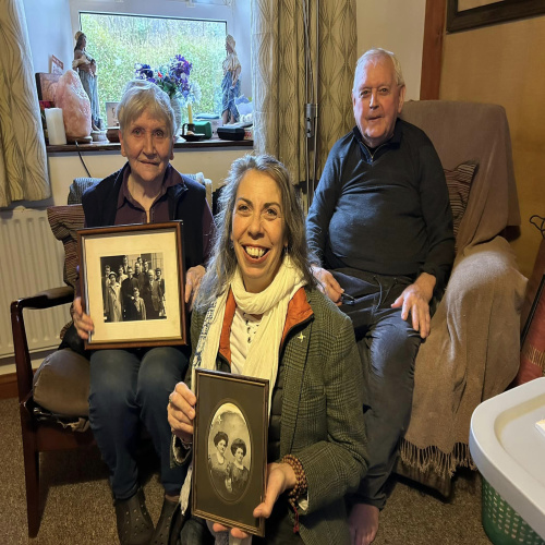 The first of her family to visit Ireland since they left in 1870...