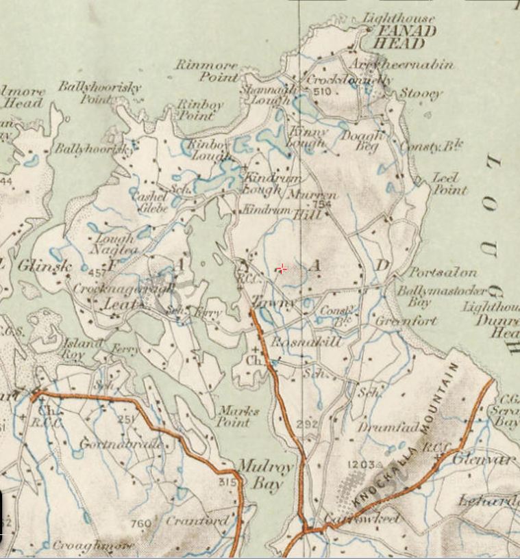 Fanad Map 1840 Donegal