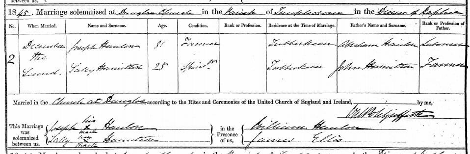 Gr gr Grandparents marriage