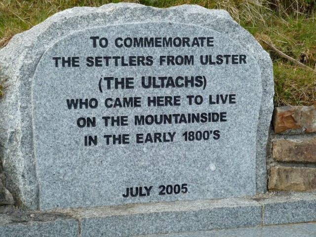 Monument to the Ultach refugees from Ulster.