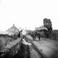 Olderfleet Castle c.1865 Olderfleet Castle c.1865