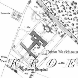 Castlerea Workhouse on Historic 25 inch map (1897-1913) Castlerea Workhouse on Historic 25 inch map (1897-1913)