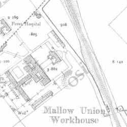 Mallow Workhouse on Historic 25 inch map (1897-1913) Mallow Workhouse on Historic 25 inch map (1897-1913)