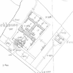 Baltinglass Workhouse on Historic 25 inch map (1897-1913) Baltinglass Workhouse on Historic 25 inch map (1897-1913)
