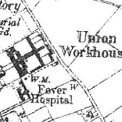 Coleraine Workhouse on 1937 OS map Coleraine Workhouse on 1937 OS map