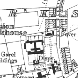 Larne Workhouse in 1905 OS map Larne Workhouse in 1905 OS map