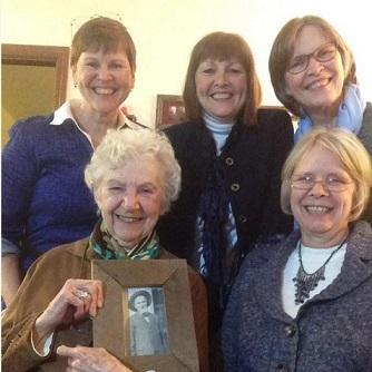 Molly Daniel, Martha Clark, and Sara Burrus. Front: Roberta Clark and Annis Householder. Molly Daniel, Martha Clark, and Sara Burrus. Front: Roberta Clark and Annis Householder.
