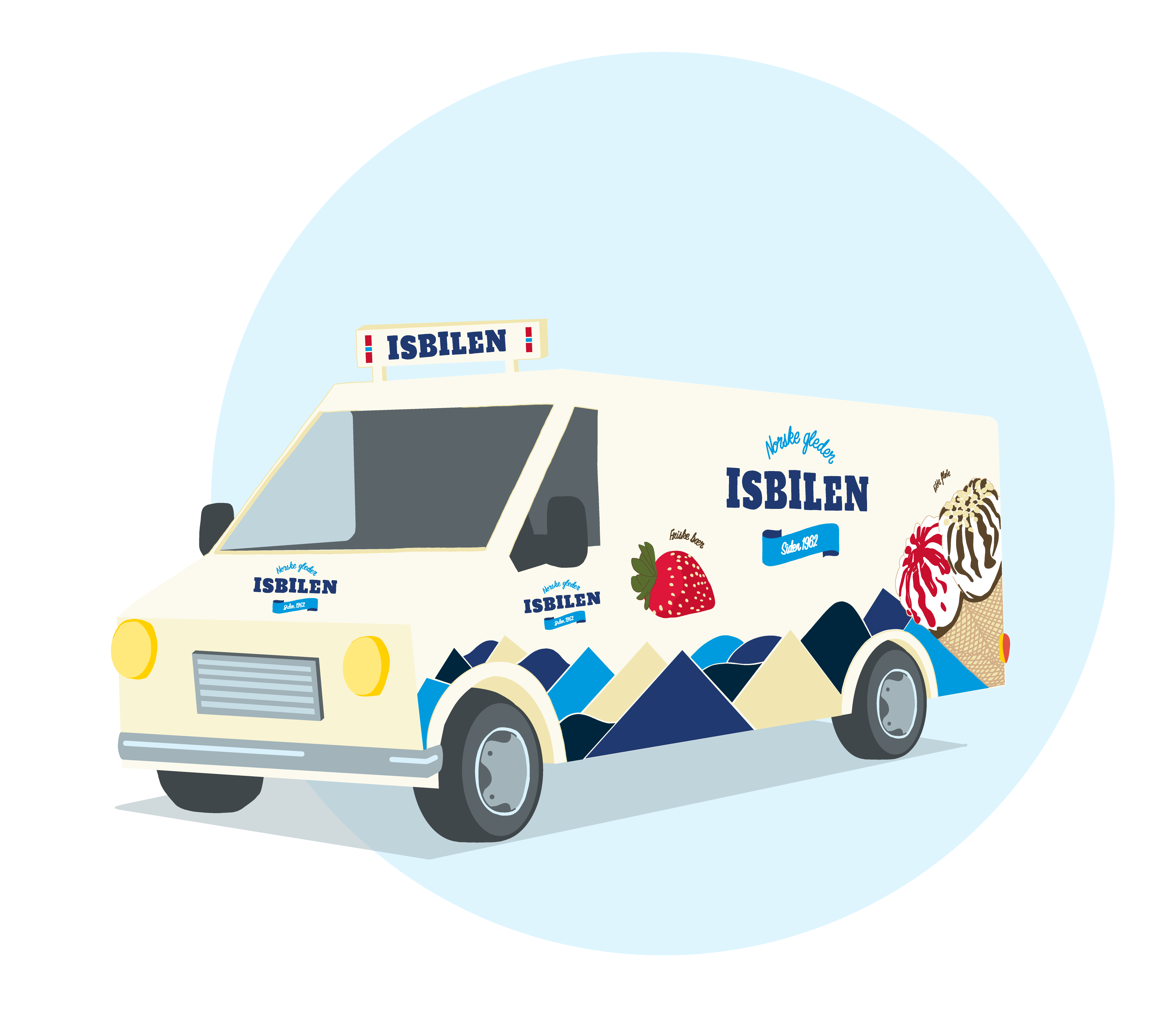 Illustrasjon av Isbilen