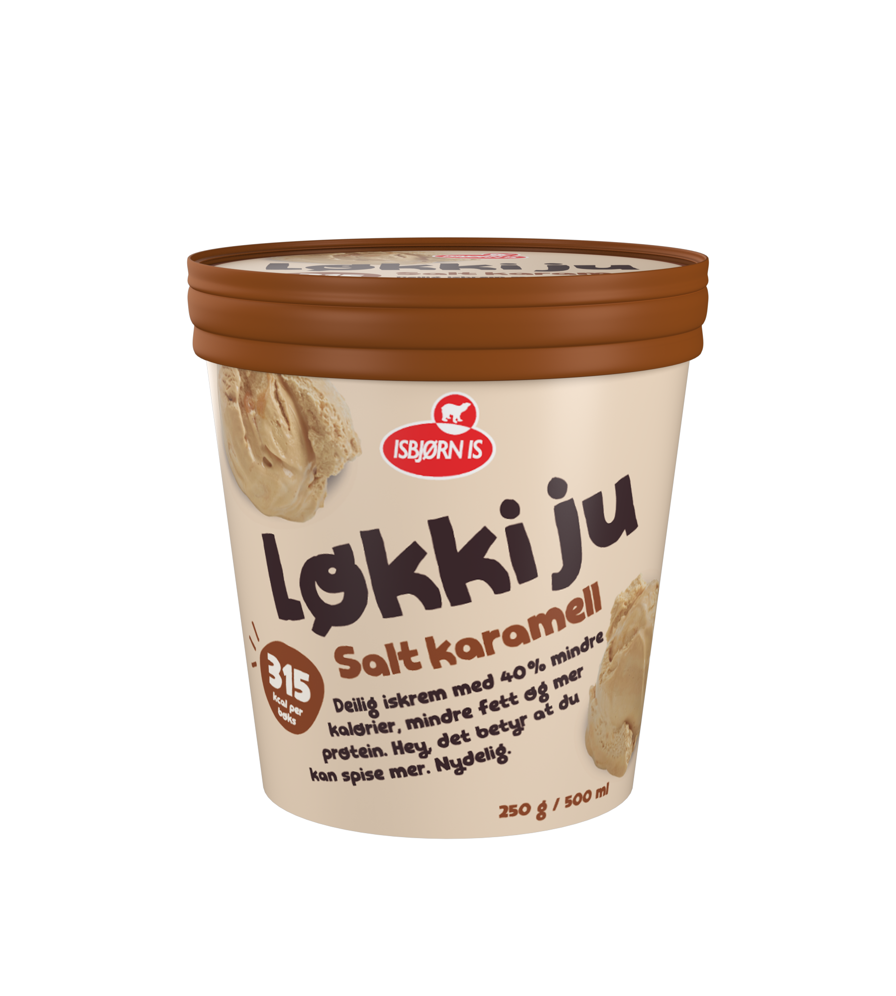 Deilig iskrem med 40% mindre kalorier