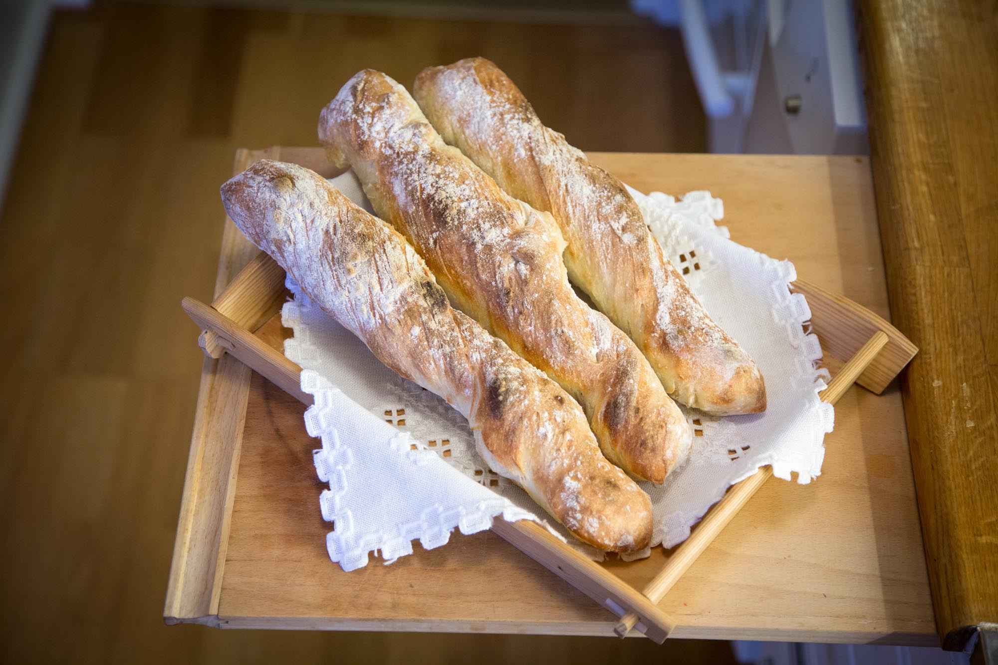 Enkel nattjäst baguette