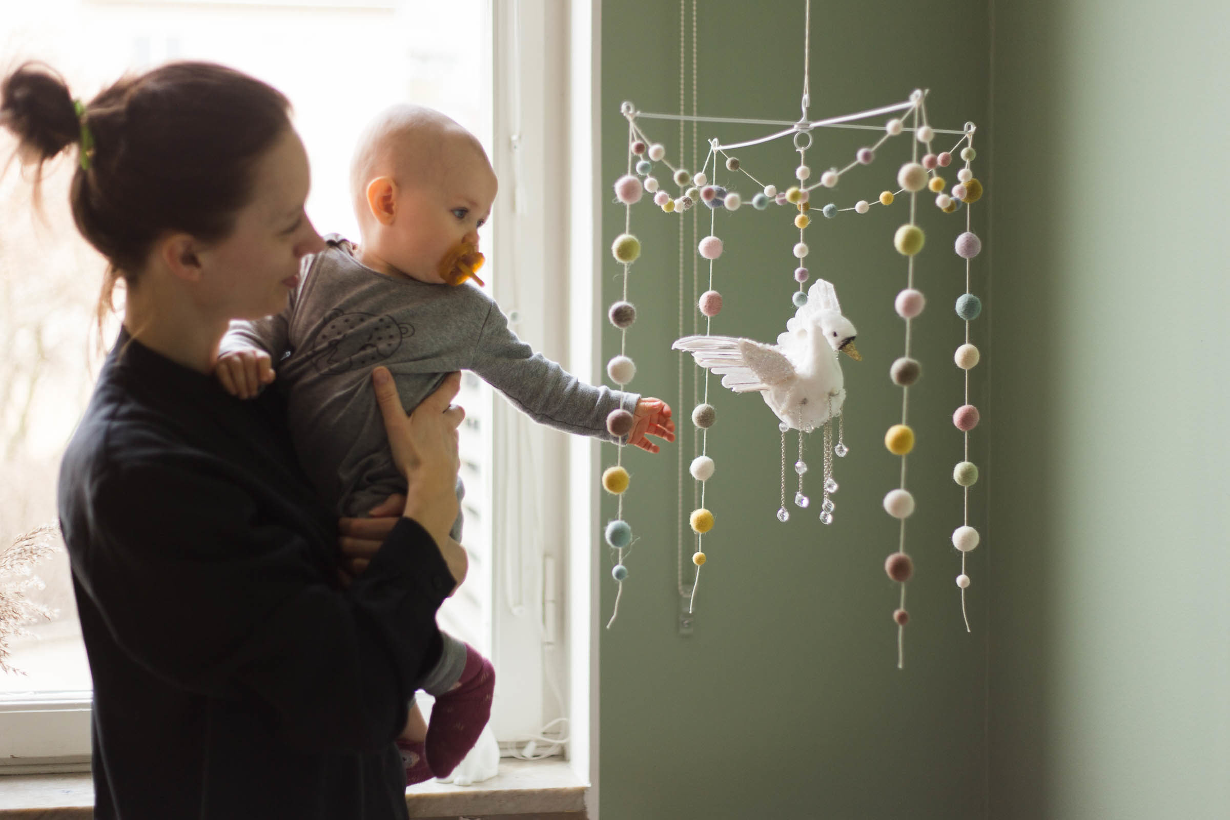 DIY Babymobil svan - Dnilva