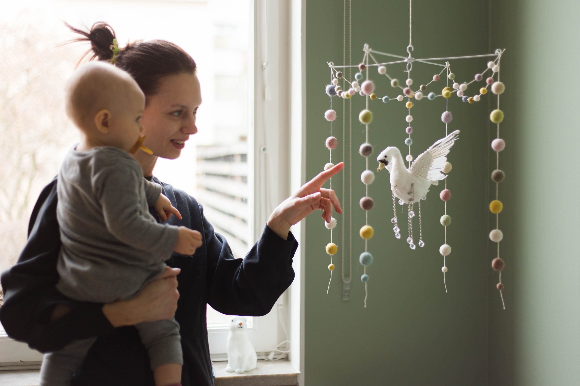DIY Babymobil svan - Dnilva