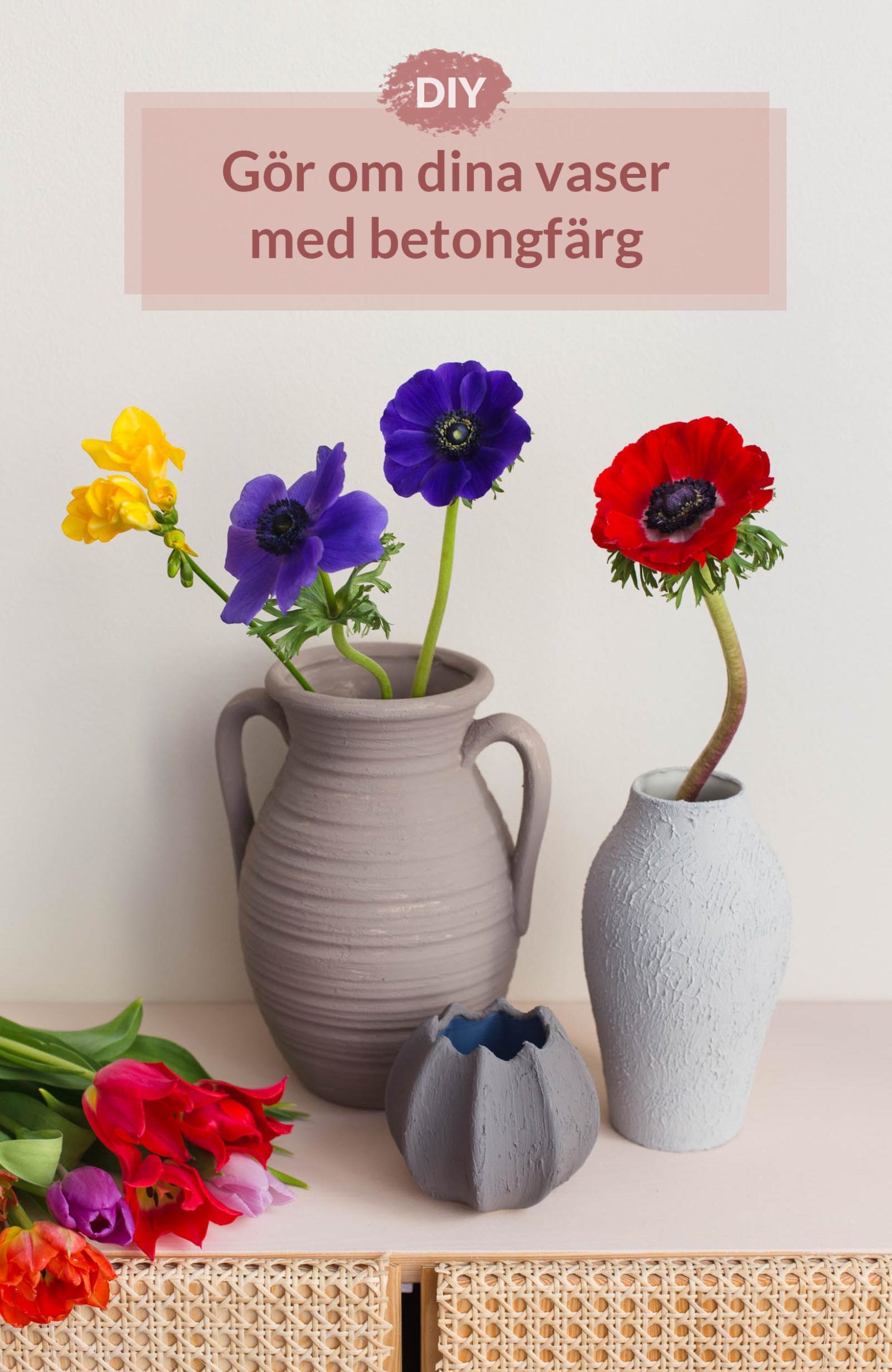 DIY - Gör om en vas med betongfärg