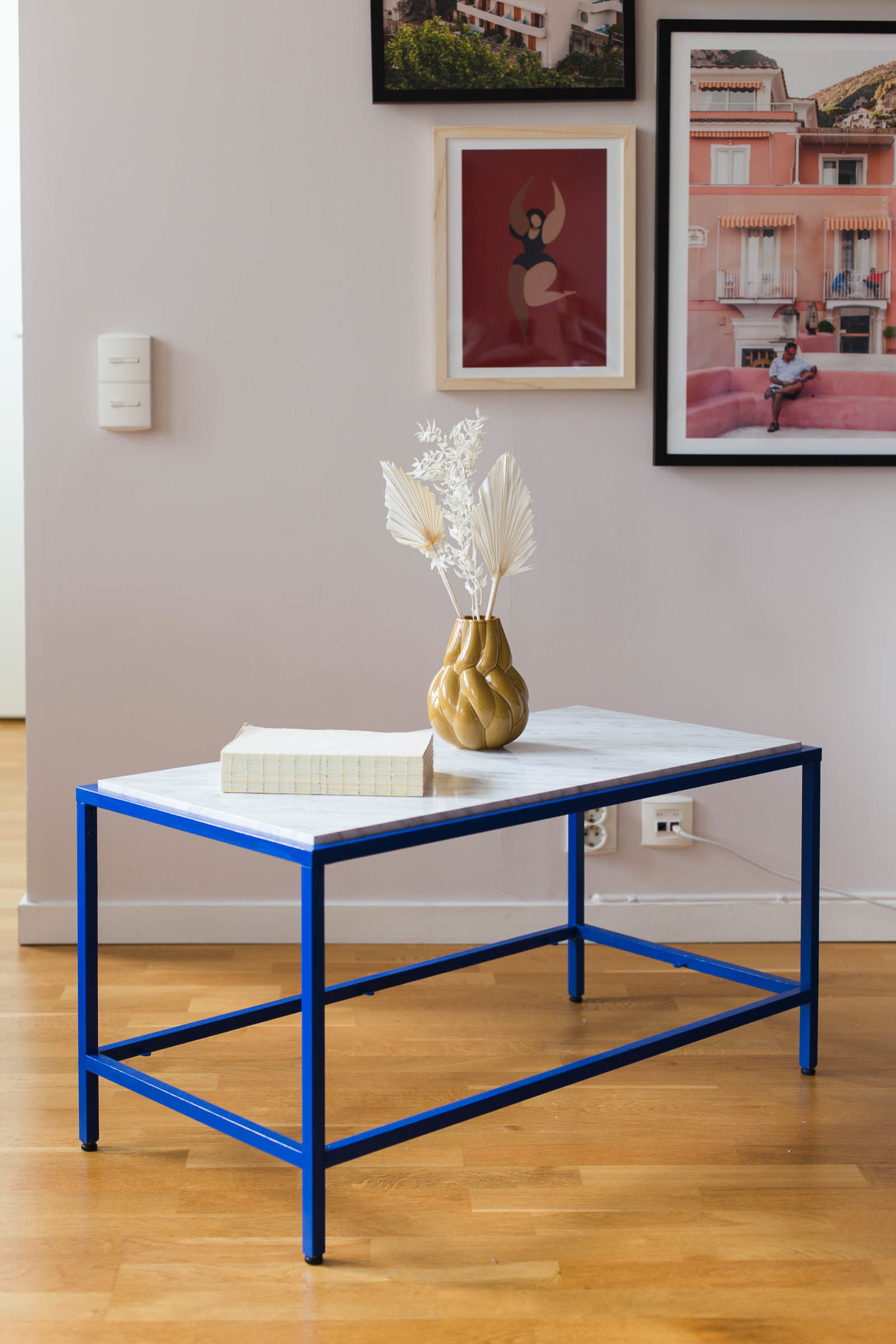 IKEA hack VITTSJÖ - Blått och marmor