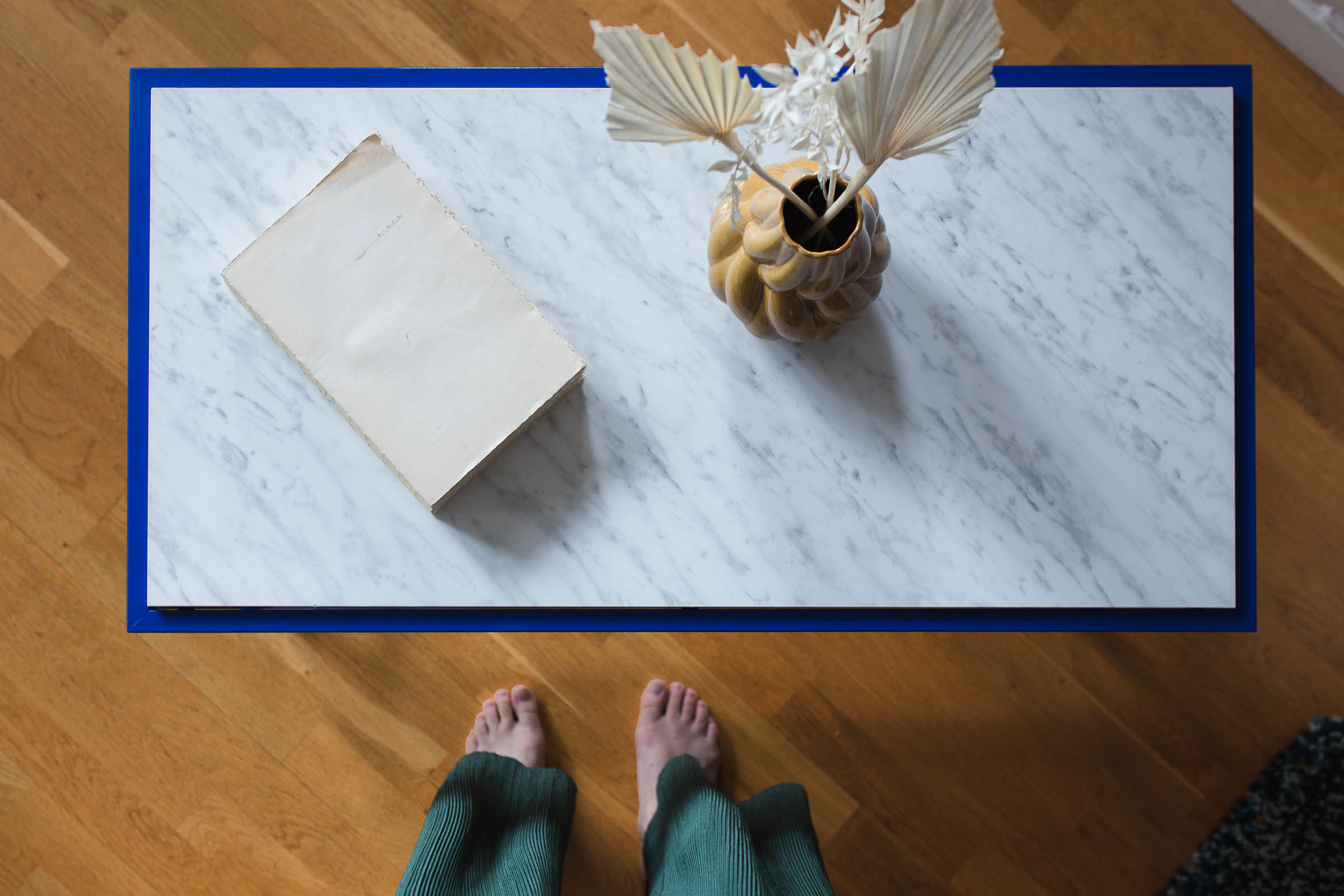IKEA hack VITTSJÖ - Blått och marmor
