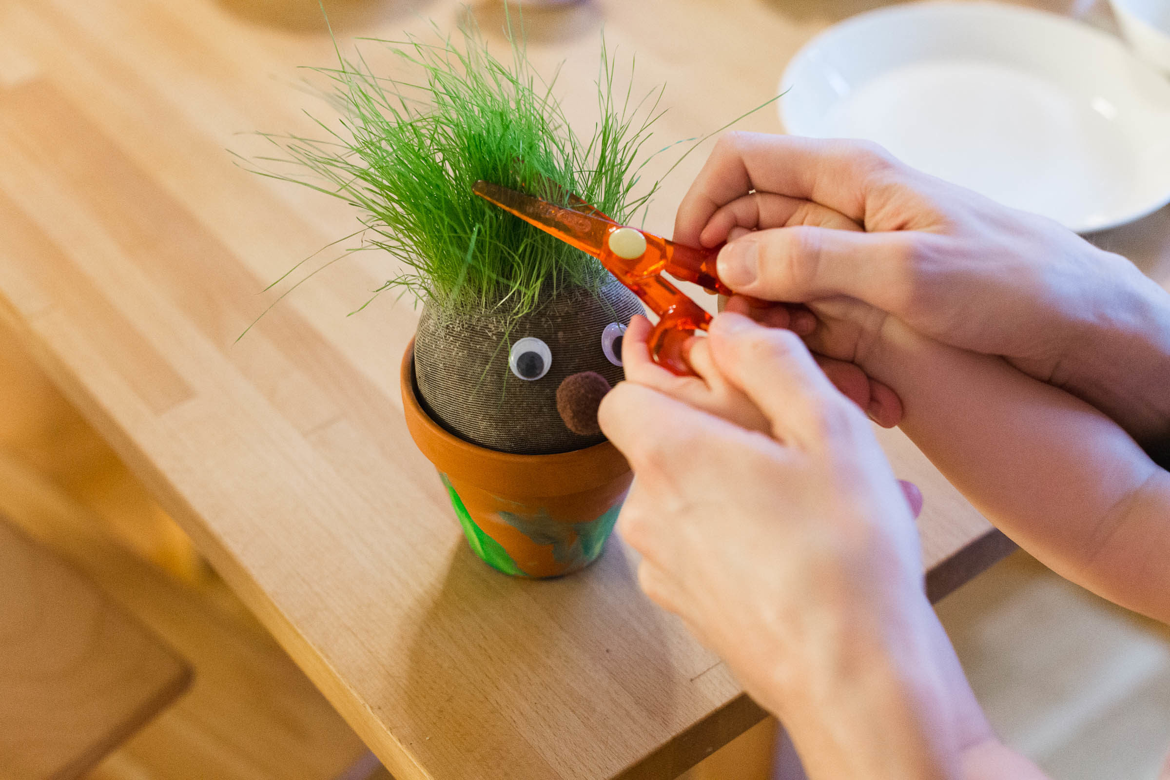 Pyssla med barnen - Gör en gräsgubbe