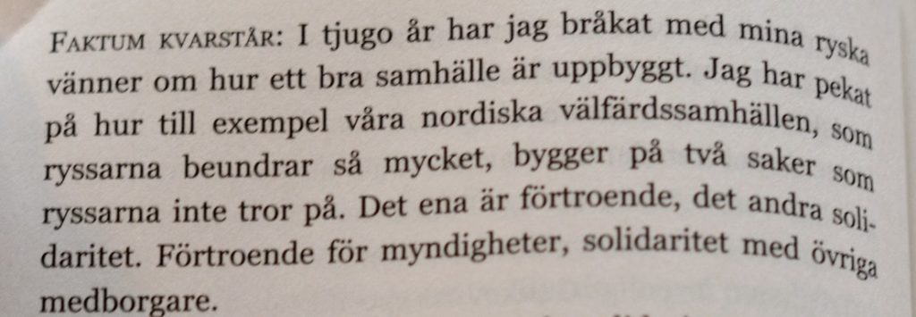 Citat ur Sammetsdiktaturen av Anna-Lena Laurén