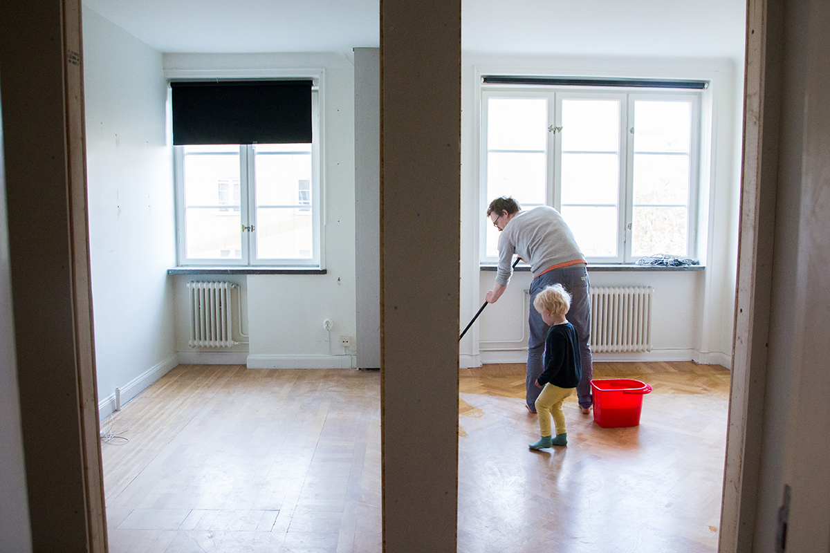 lägenhetsrenovering från en 2:a till en 3:a