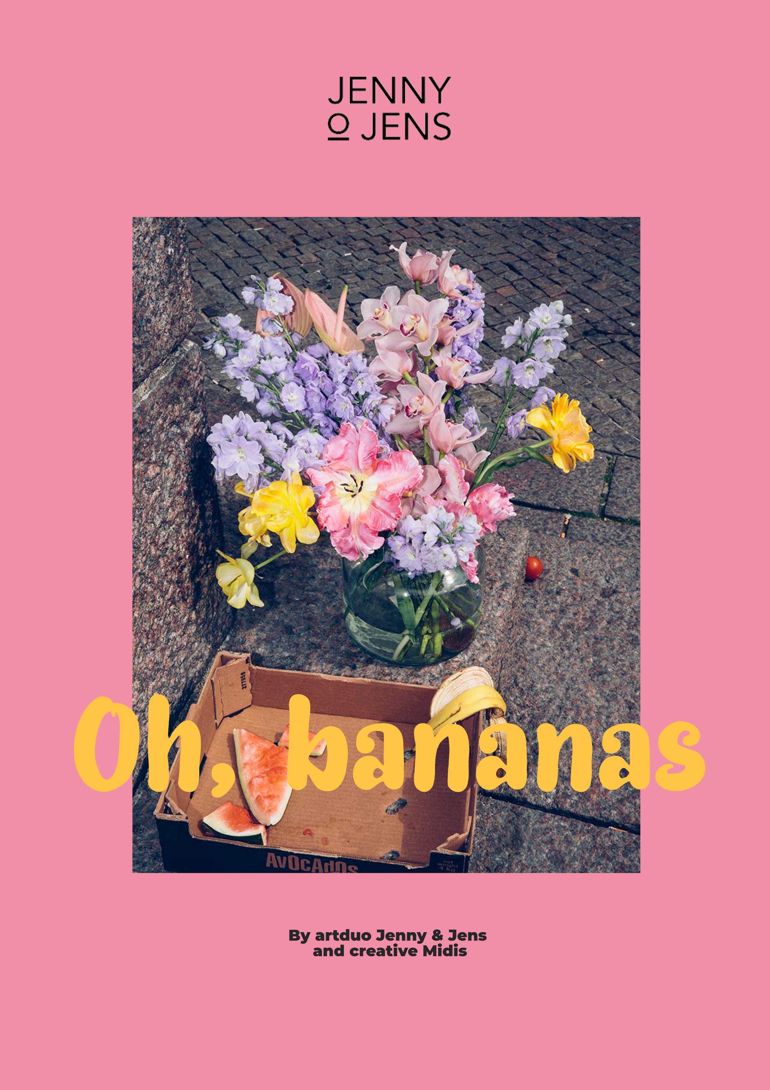 Oh, bananas - a flowerful artprint