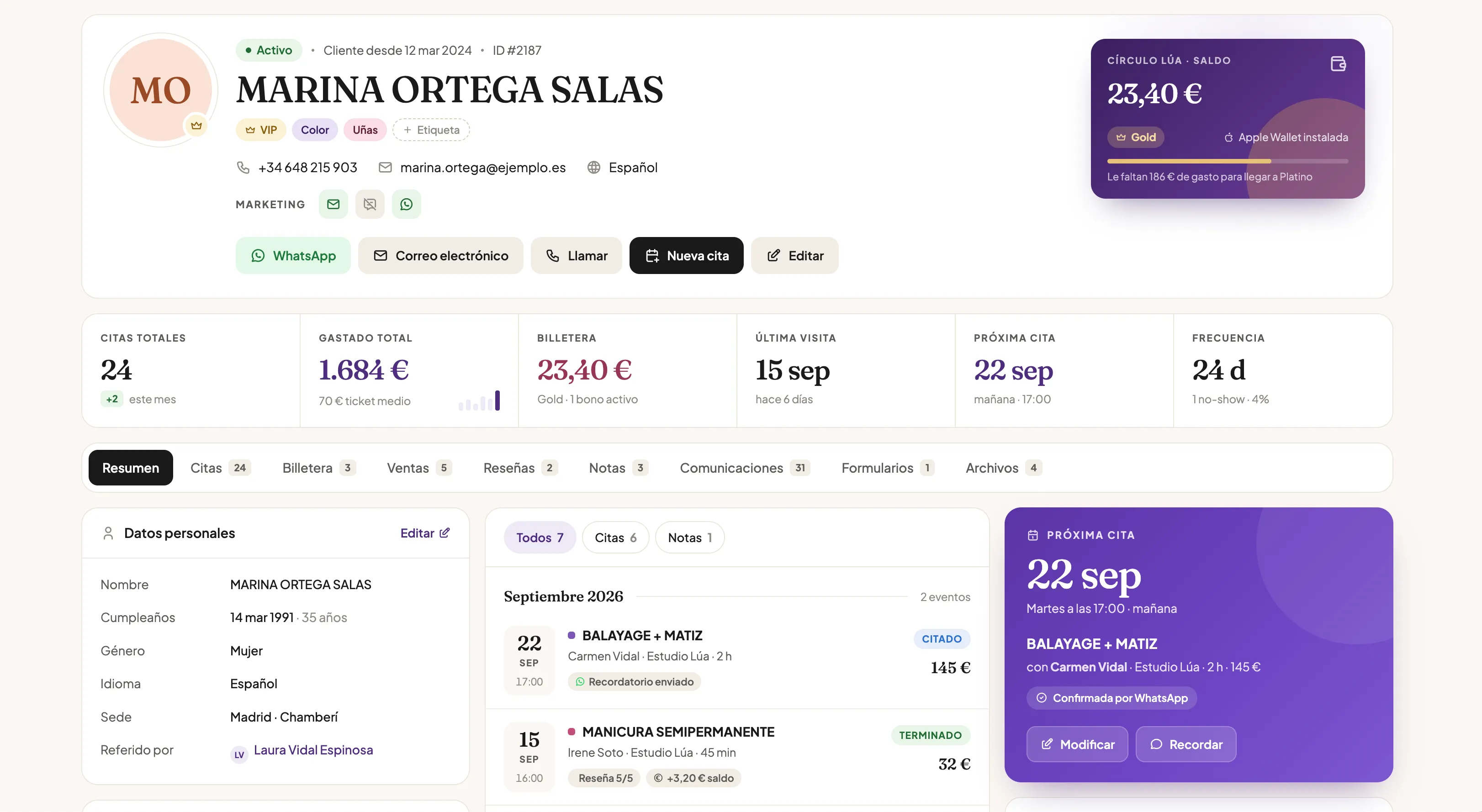 Ficha de paciente