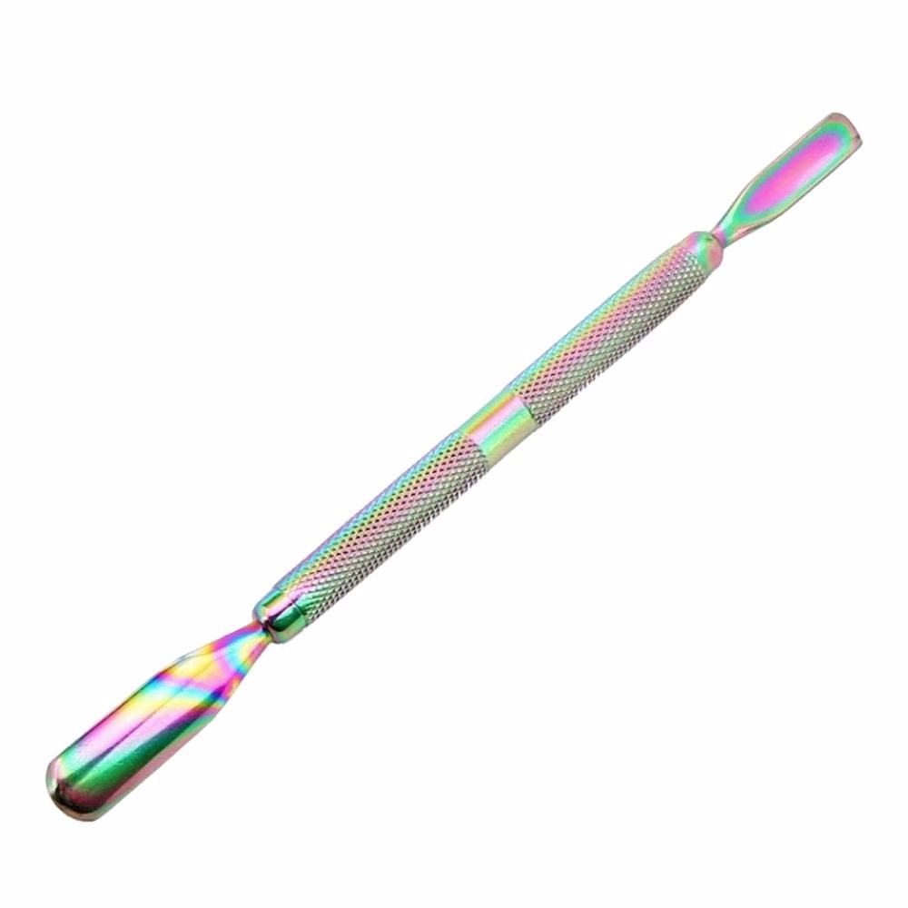  Manicure Pedicure Dual-ended Cuticle Spoon Pusher Nail pusher image