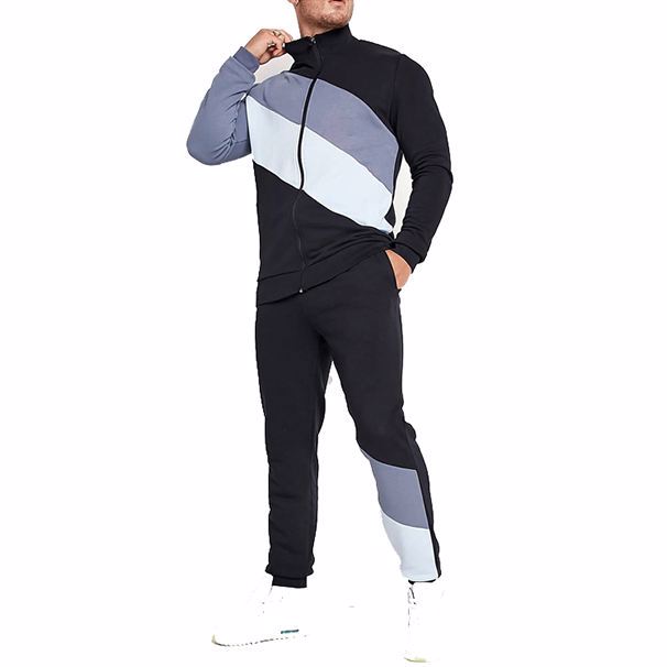 Men's Slim Fit Tracksuits Custom Logo Tech Fleece Multi Color image