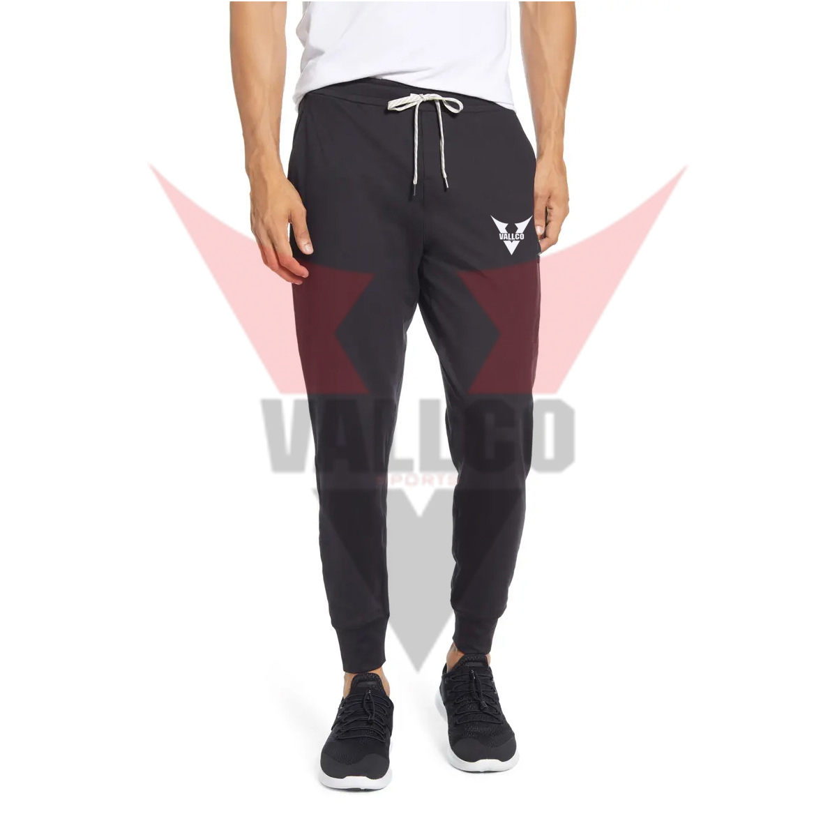 Solid Color Customized Made Best Supplier With Own Logo Men Fleece Joggers image