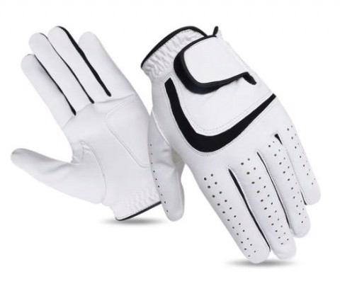 Premium Leather Golf Glove with Soft Lycra Fabric for Better Movement image