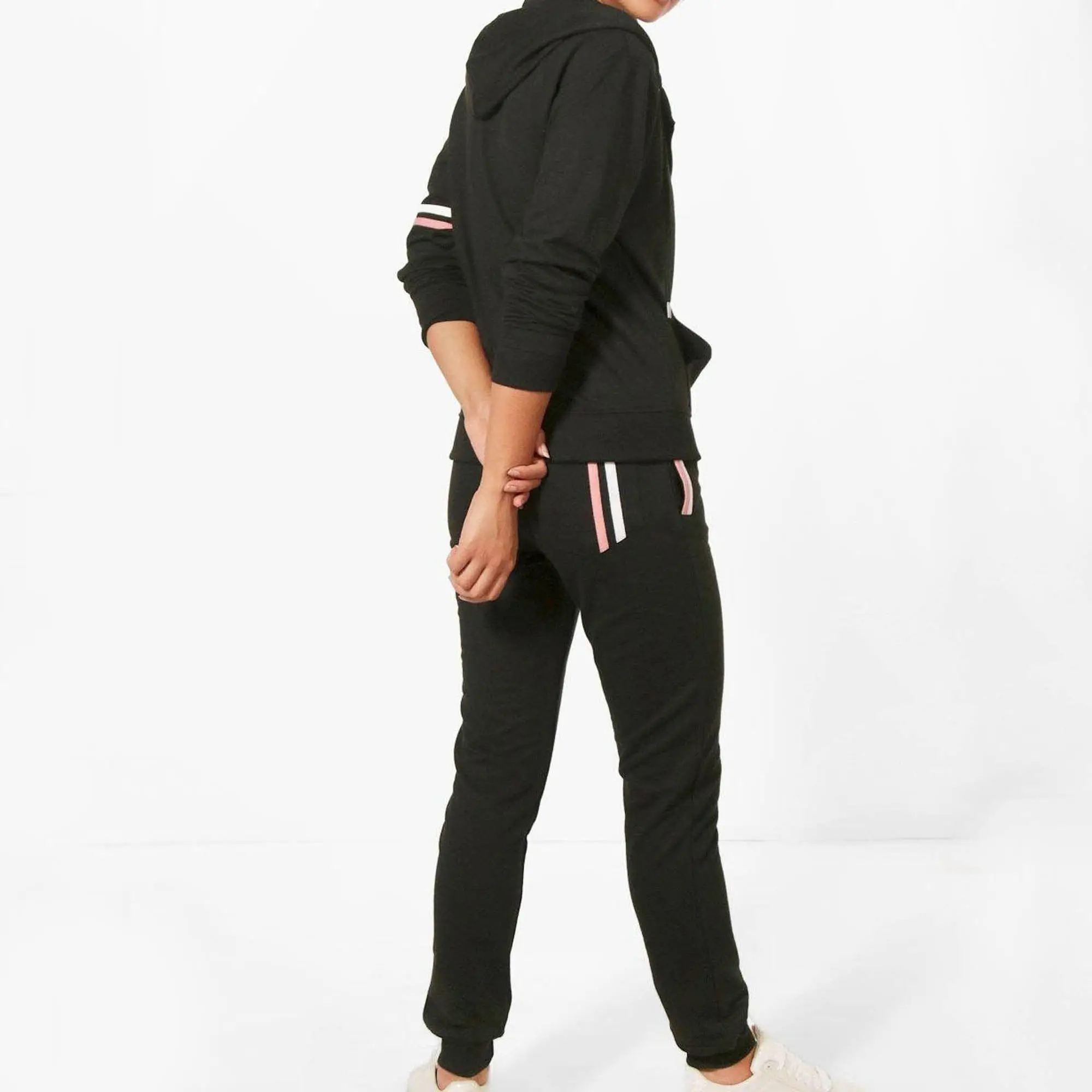 High Quality Winter Casual Stylish Solid Color Long Sleeve Tracksuit image