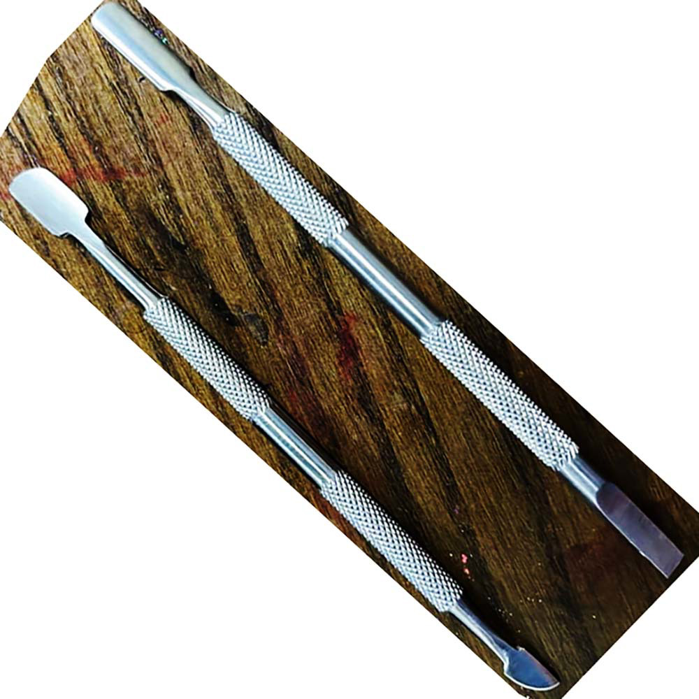 Ready to Ship wholesale High Quality Double-ended Nail Spoon Pusher Stainless Steel Manicure Tools image
