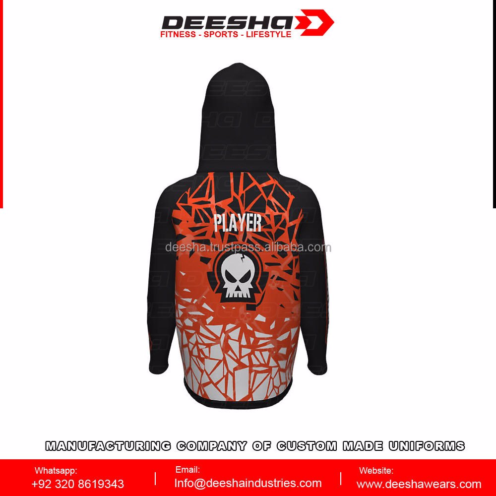 Sublimation custom logo e sports hoodies adult promotion image